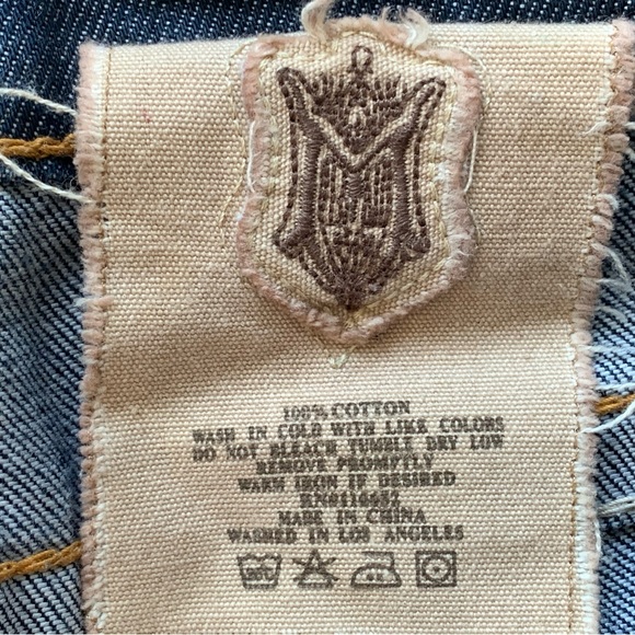 New Monarchy British Flags Embellished  Denim Jeans Men's Size 40 - Picture 12 of 12